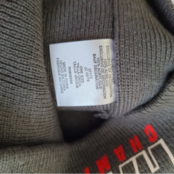 Boys Graphic Racing Car Grey Warm Fall Winter Beanie Toque Hat + Glove Set - Picture 5 of 5